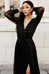 Abigail Sparkle Gown | Black